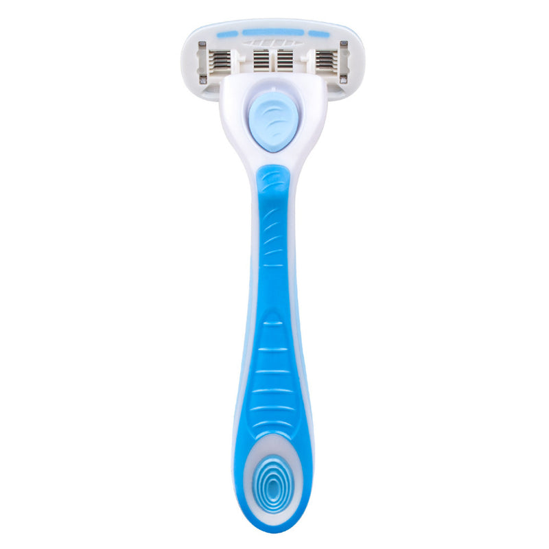 QSHAVE IT Lady Shaving 5-Blade Razor Women Bikini Hair Removal Blade Epilator Razor + 2 Cartridges + Holder + Stick RS892