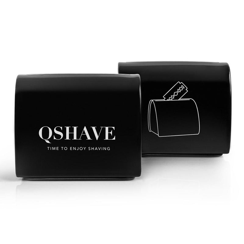 QSHAVE Blade Disposal Case Safe Storage Bank for Used Safety Razor Blades Household Safe Guard QM3239